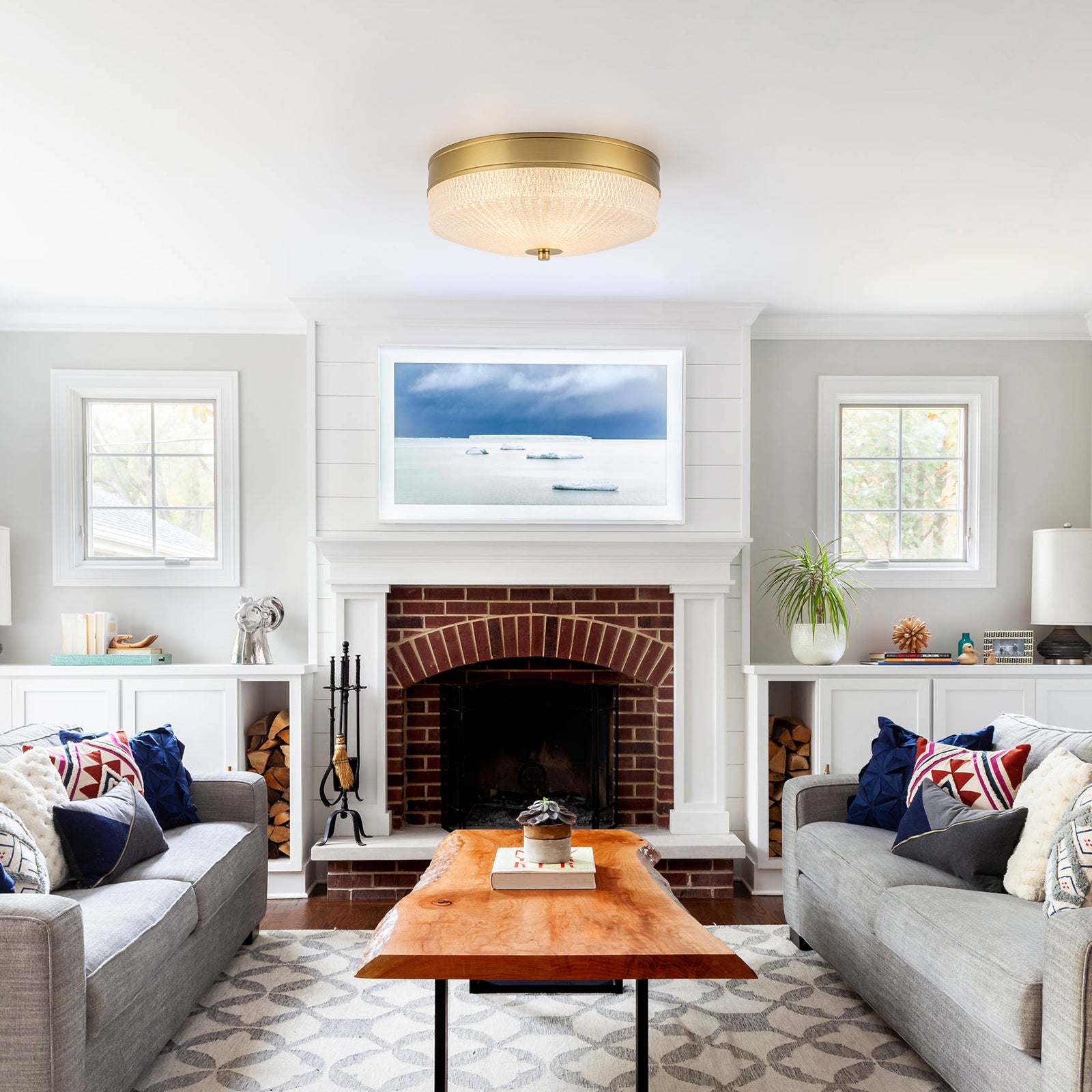 Living room flush mount ceiling light