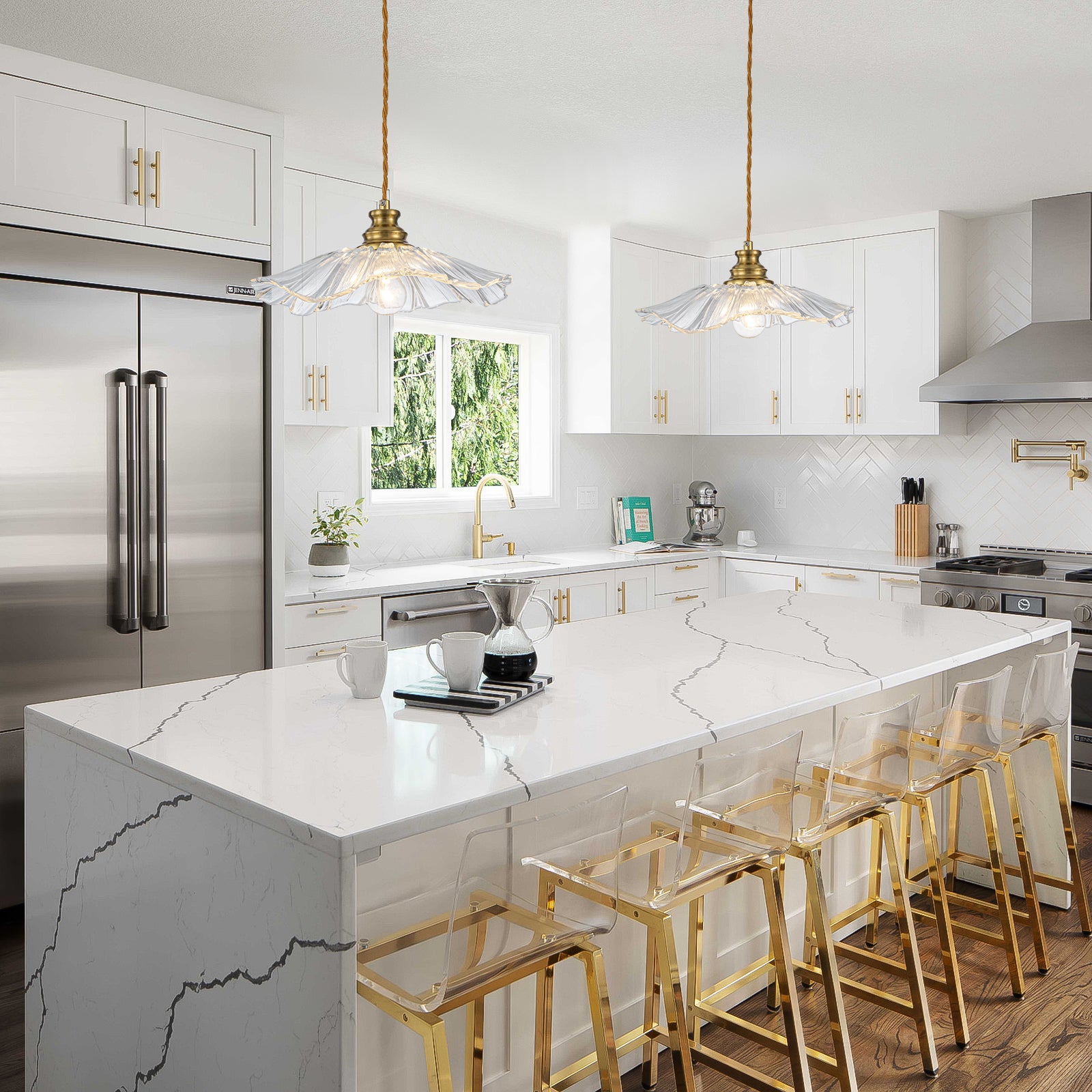 Kitchen island pendant lighting