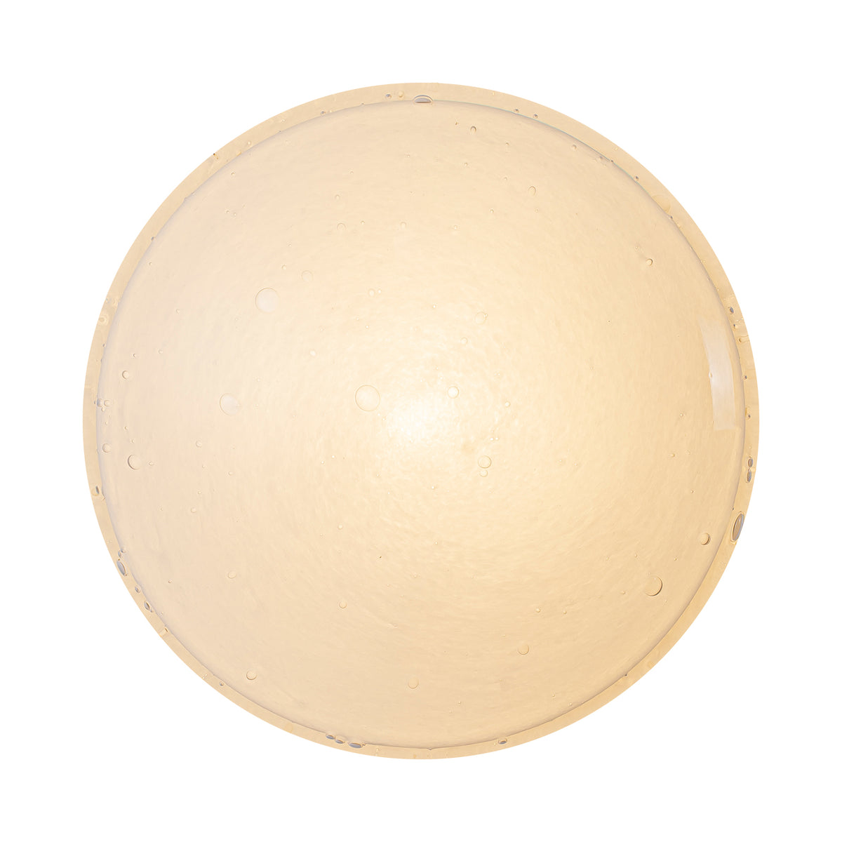 Dimmable LED Wall Sconce Moon Bubble Glass Matte Black Modern Light