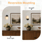 1-Light Bathroom Vanity Light Cylindrical Frosted White Glass Shade Hallway