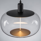 10-Watt 1-Light Modern Dimmable Integrated LED Pendant Light with Drum Shade for Kitchen Island