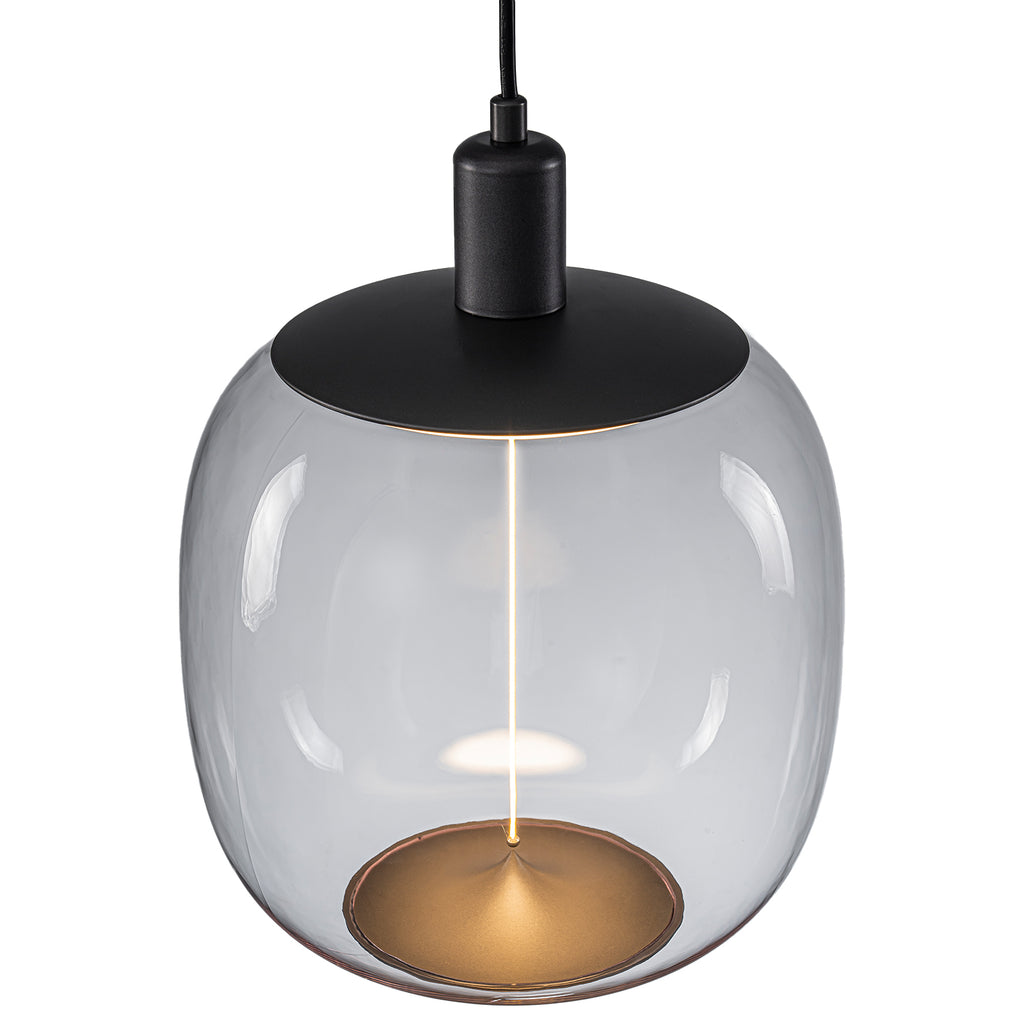 10-Watt 1-Light Modern Dimmable Integrated LED Pendant Light with Drum Shade for Kitchen Island