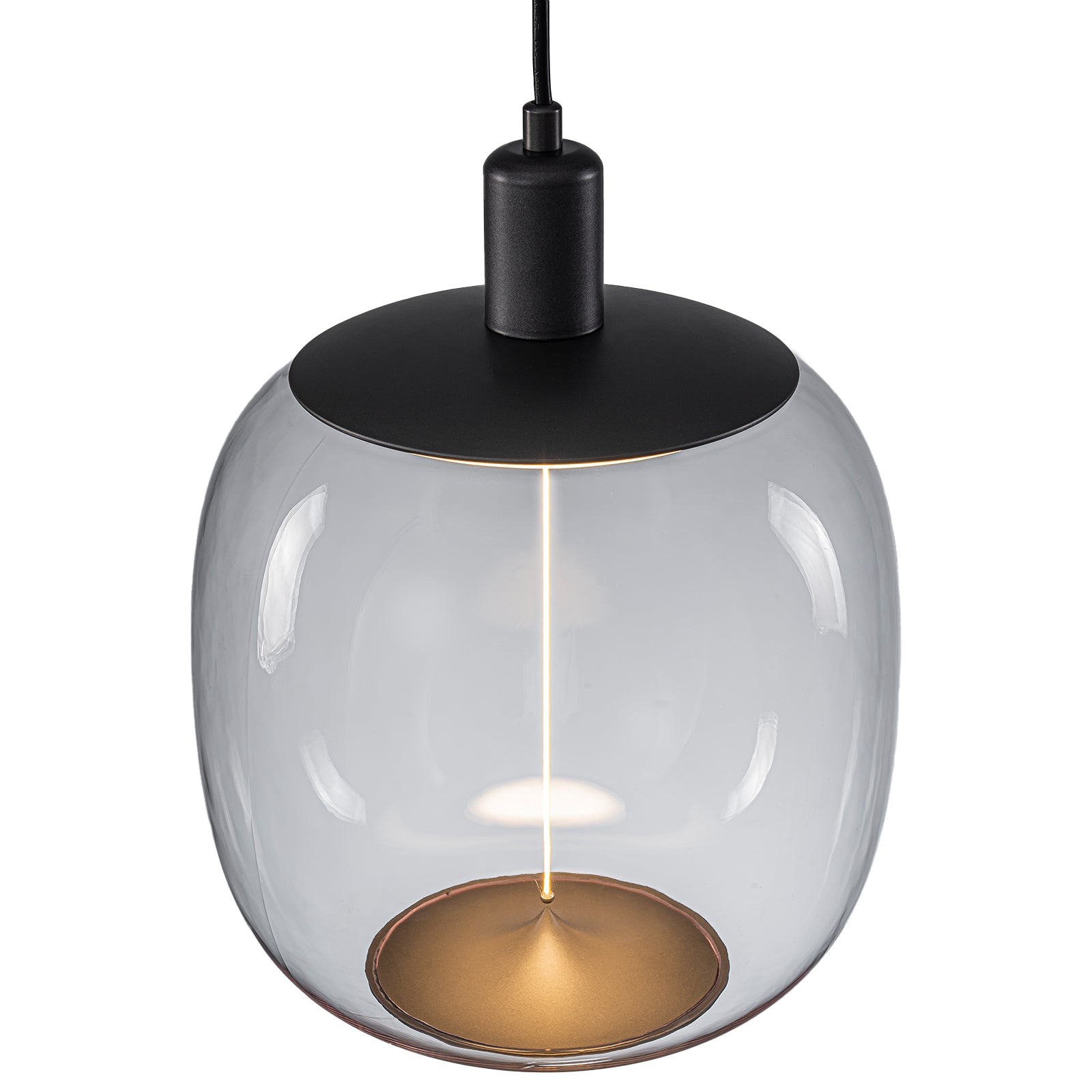 10-Watt 1-Light Modern Dimmable Integrated LED Pendant Light with Drum Shade for Kitchen Island