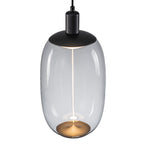 10-Watt 1-Light Modern Dimmable Integrated LED Pendant Light with Drum Shade for Kitchen Island