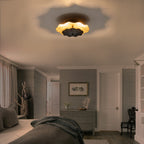 11.41 in. 13-Watt Matte Black and Gold Foil Round Dimmable Integrated LED Wall Sconce for Corridor