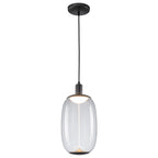 10-Watt 1-Light Modern Dimmable Integrated LED Pendant Light with Drum Shade for Kitchen Island