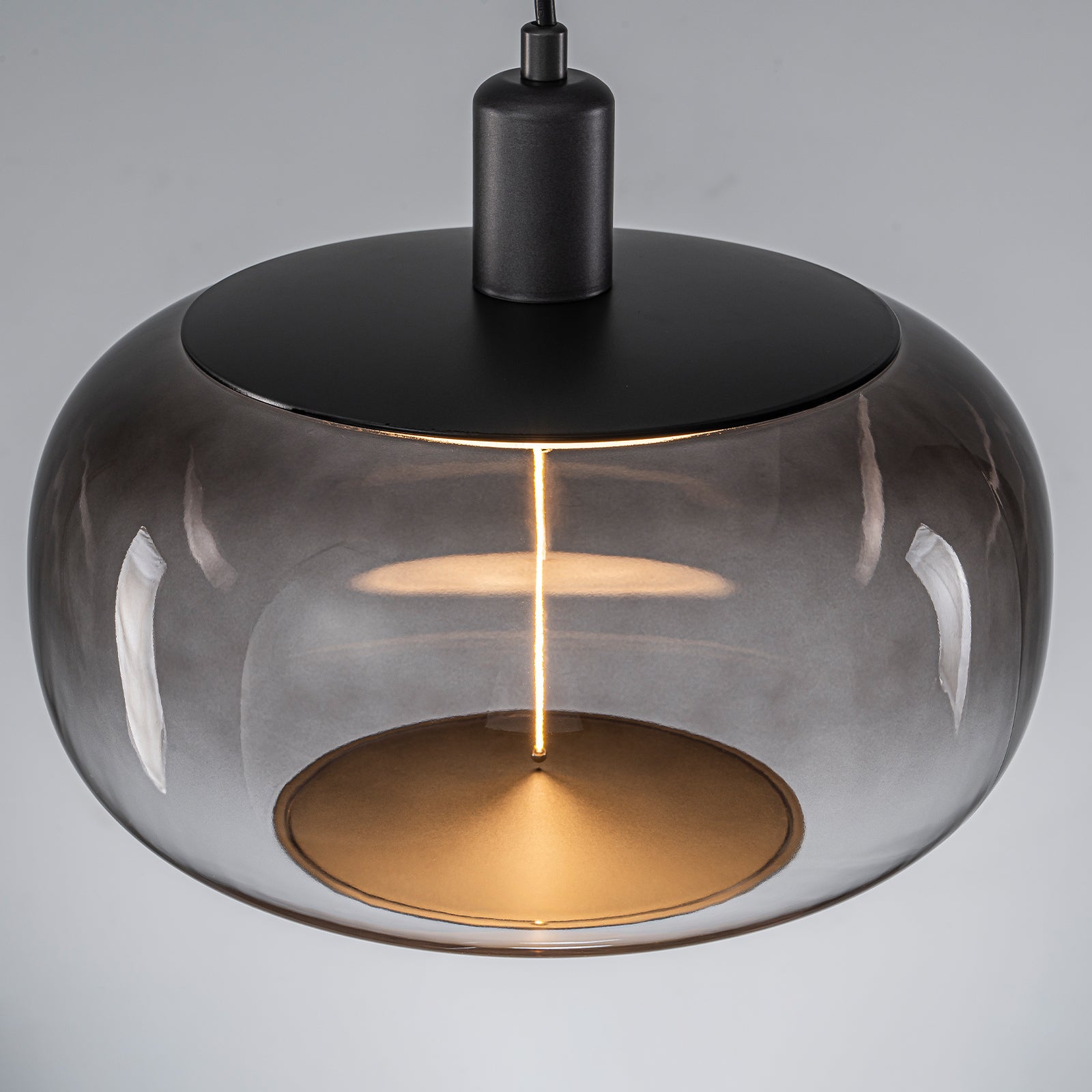 10-Watt 1-Light Modern Dimmable Integrated LED Pendant Light with Drum Shade for Kitchen Island