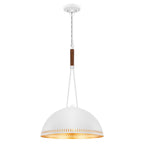 15.75 in. 3-Light Vintage Industrial Metal Dome Pendant Light Chandelier with Iron Shade for Kitchen, Dining