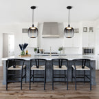 10-Watt 1-Light Modern Dimmable Integrated LED Pendant Light with Drum Shade for Kitchen Island