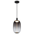 10-Watt 1-Light Modern Dimmable Integrated LED Pendant Light with Drum Shade for Kitchen Island