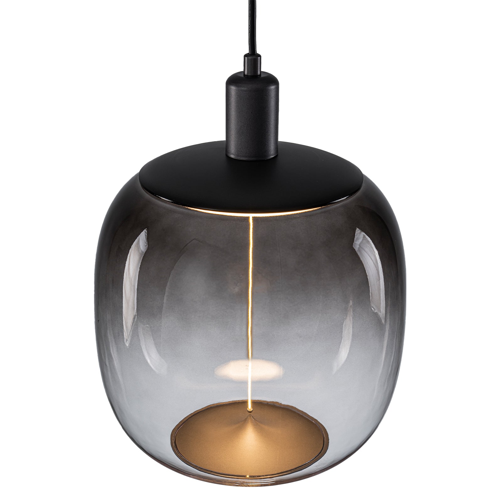 10-Watt 1-Light Modern Dimmable Integrated LED Pendant Light with Drum Shade for Kitchen Island