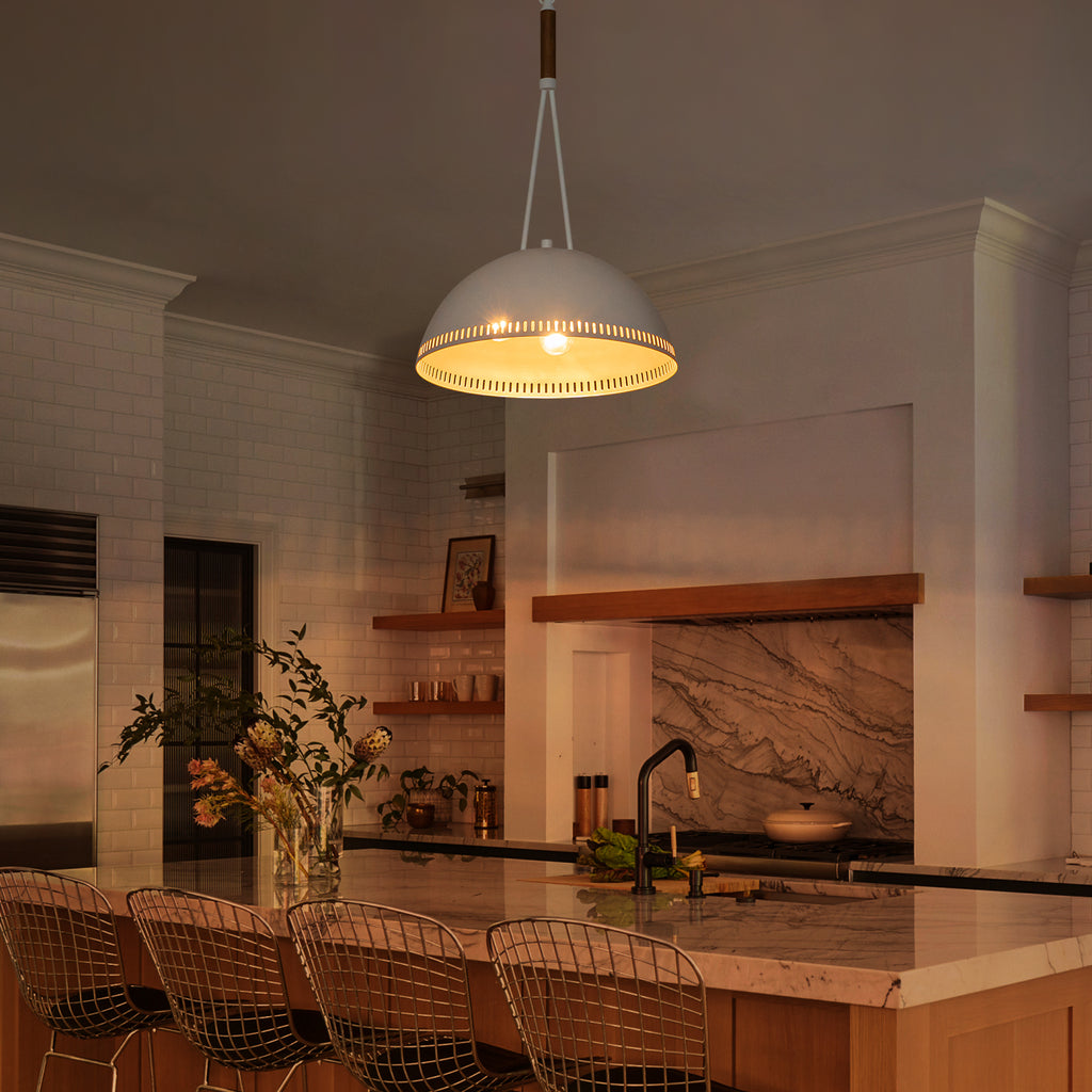 15.75 in. 3-Light Vintage Industrial Metal Dome Pendant Light Chandelier with Iron Shade for Kitchen, Dining