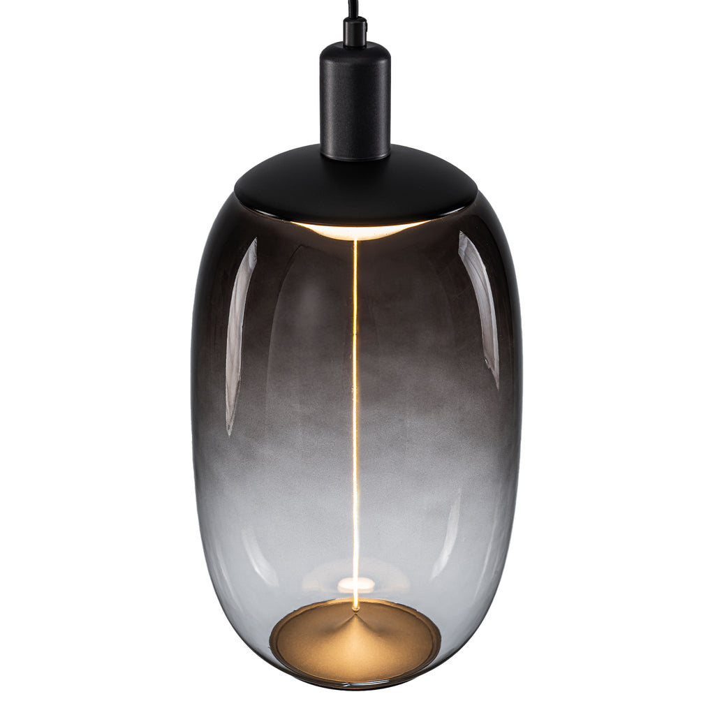 10-Watt 1-Light Modern Dimmable Integrated LED Pendant Light with Drum Shade for Kitchen Island
