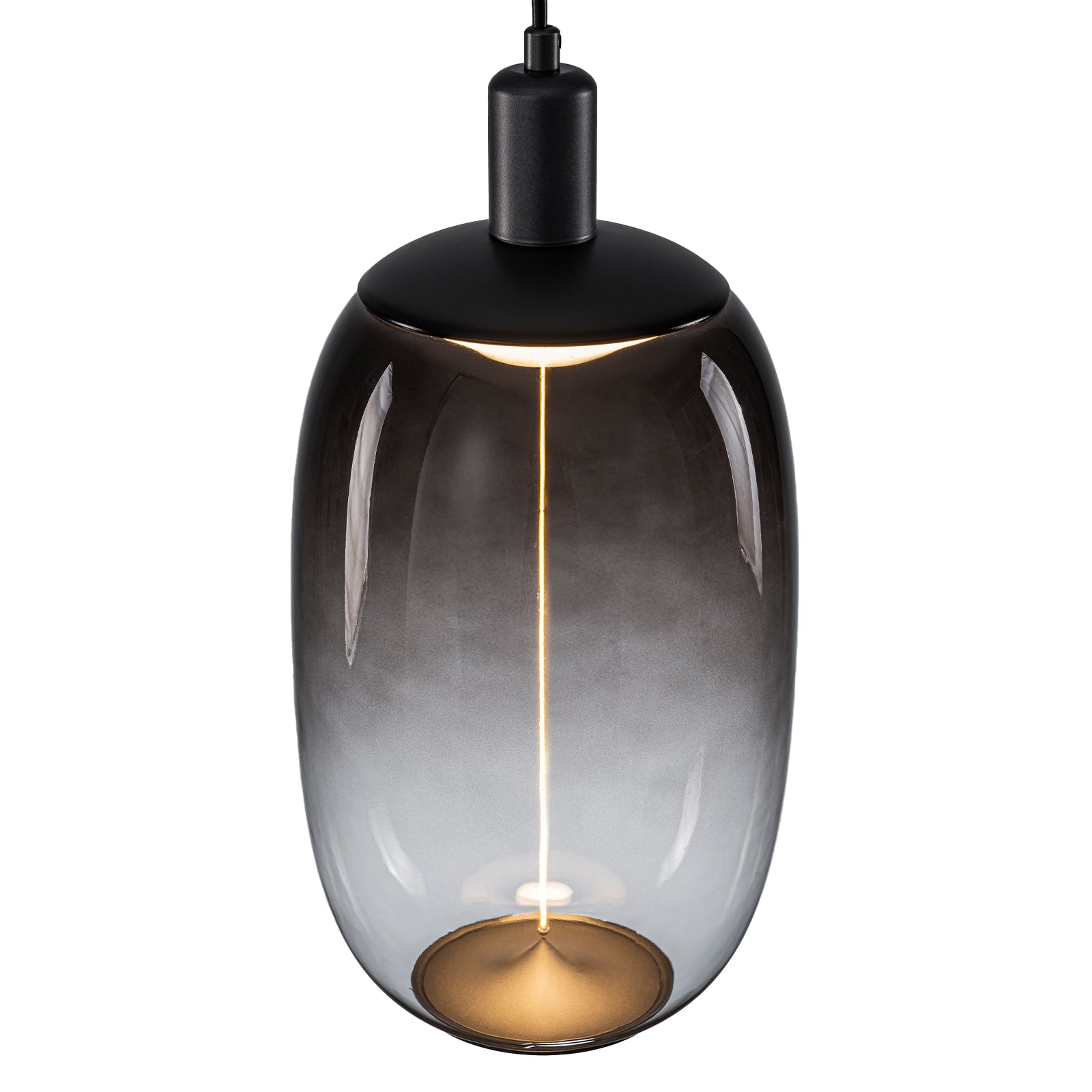 10-Watt 1-Light Modern Dimmable Integrated LED Pendant Light with Drum Shade for Kitchen Island