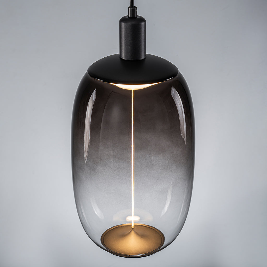 10-Watt 1-Light Modern Dimmable Integrated LED Pendant Light with Drum Shade for Kitchen Island
