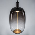 10-Watt 1-Light Modern Dimmable Integrated LED Pendant Light with Drum Shade for Kitchen Island