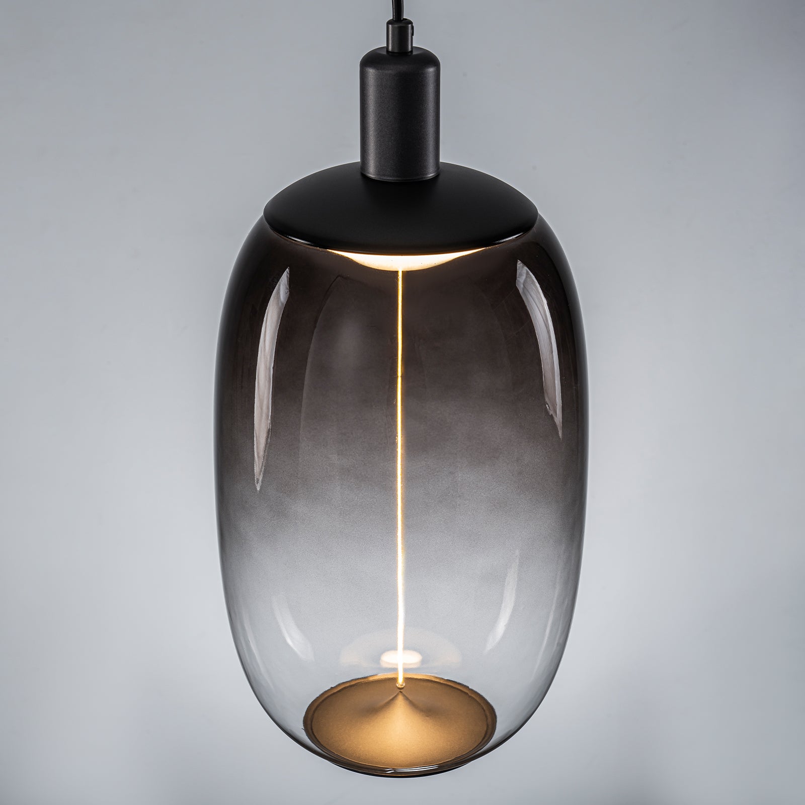 10-Watt 1-Light Modern Dimmable Integrated LED Pendant Light with Drum Shade for Kitchen Island