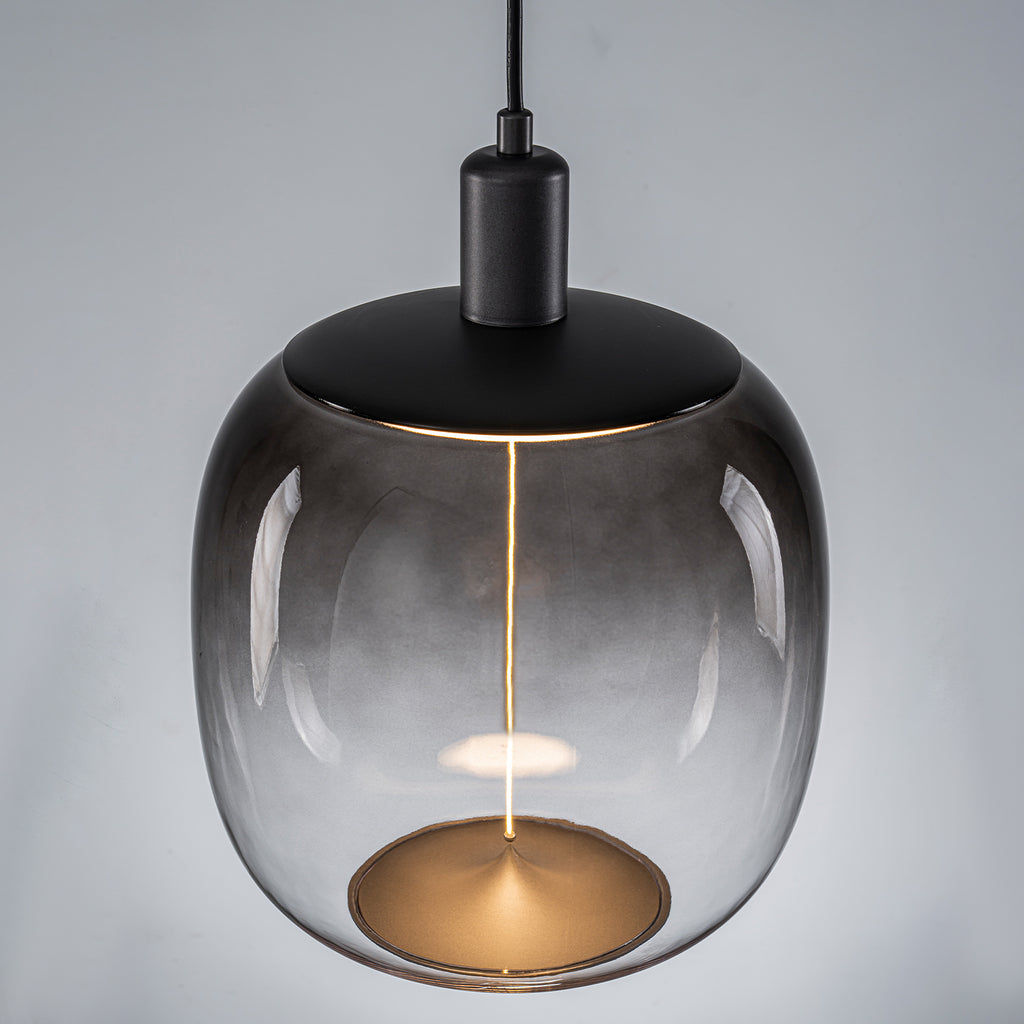 10-Watt 1-Light Modern Dimmable Integrated LED Pendant Light with Drum Shade for Kitchen Island