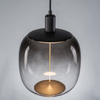 10-Watt 1-Light Modern Dimmable Integrated LED Pendant Light with Drum Shade for Kitchen Island