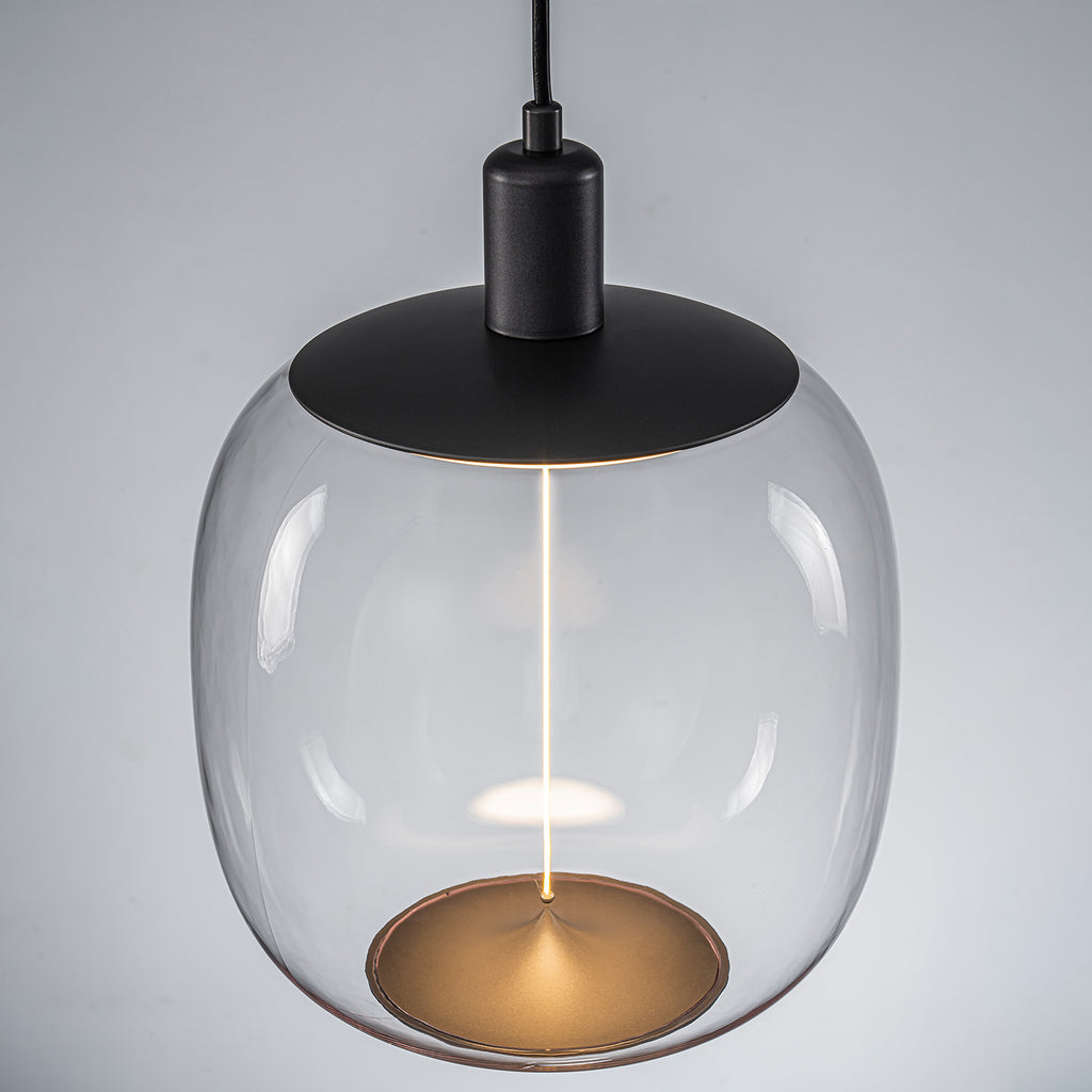10-Watt 1-Light Modern Dimmable Integrated LED Pendant Light with Drum Shade for Kitchen Island