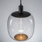 10-Watt 1-Light Modern Dimmable Integrated LED Pendant Light with Drum Shade for Kitchen Island