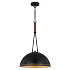15.75 in. 3-Light Vintage Industrial Metal Dome Pendant Light Chandelier with Iron Shade for Kitchen, Dining