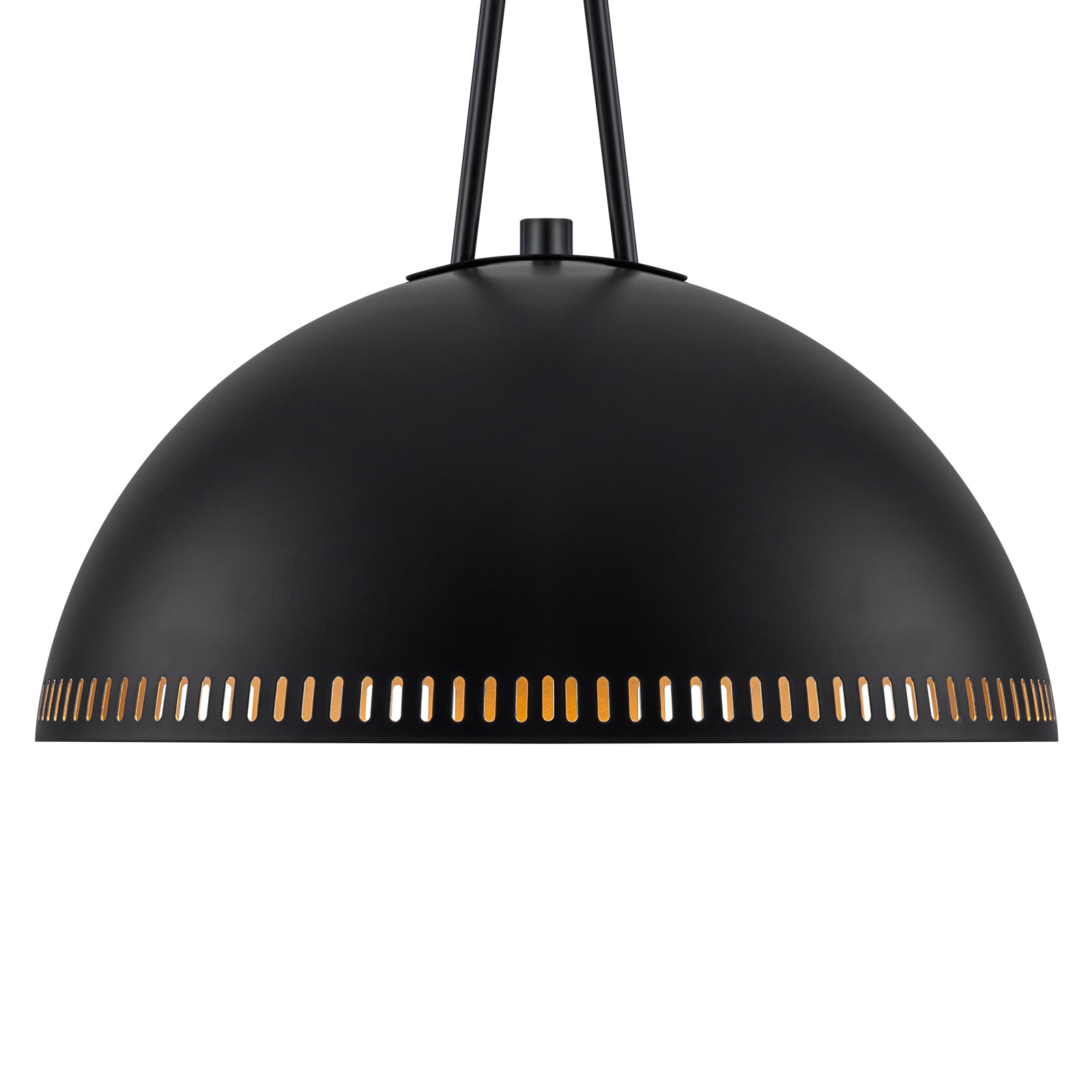 15.75 in. 3-Light Vintage Industrial Metal Dome Pendant Light Chandelier with Iron Shade for Kitchen, Dining