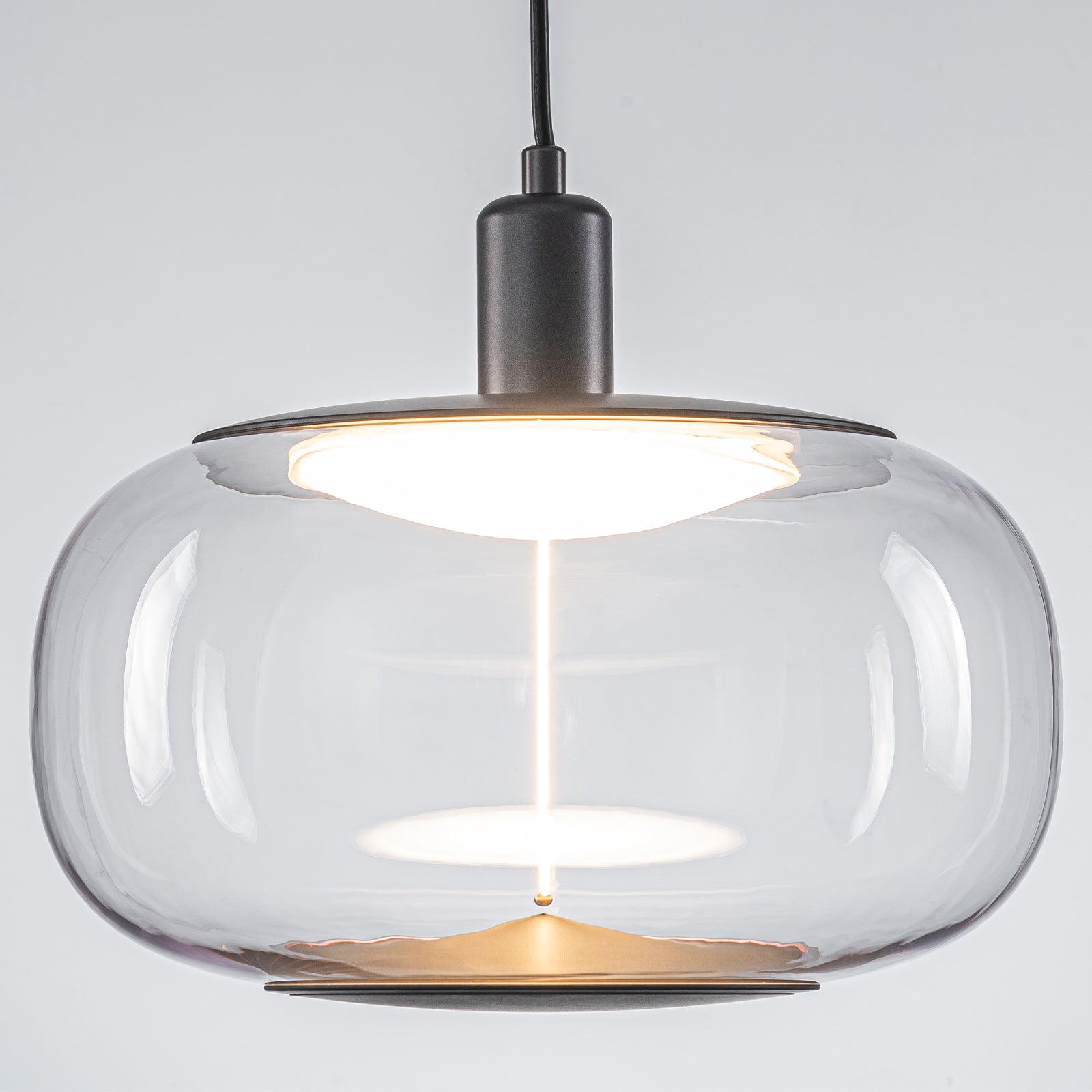 10-Watt 1-Light Modern Dimmable Integrated LED Pendant Light with Drum Shade for Kitchen Island