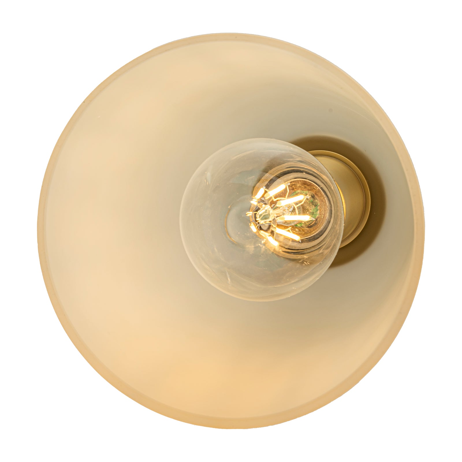 6 in. 1-Light Modern Brass Wall Sconce with Bell Frosted Glass Shade for Bedroom, Living Room, Hallway