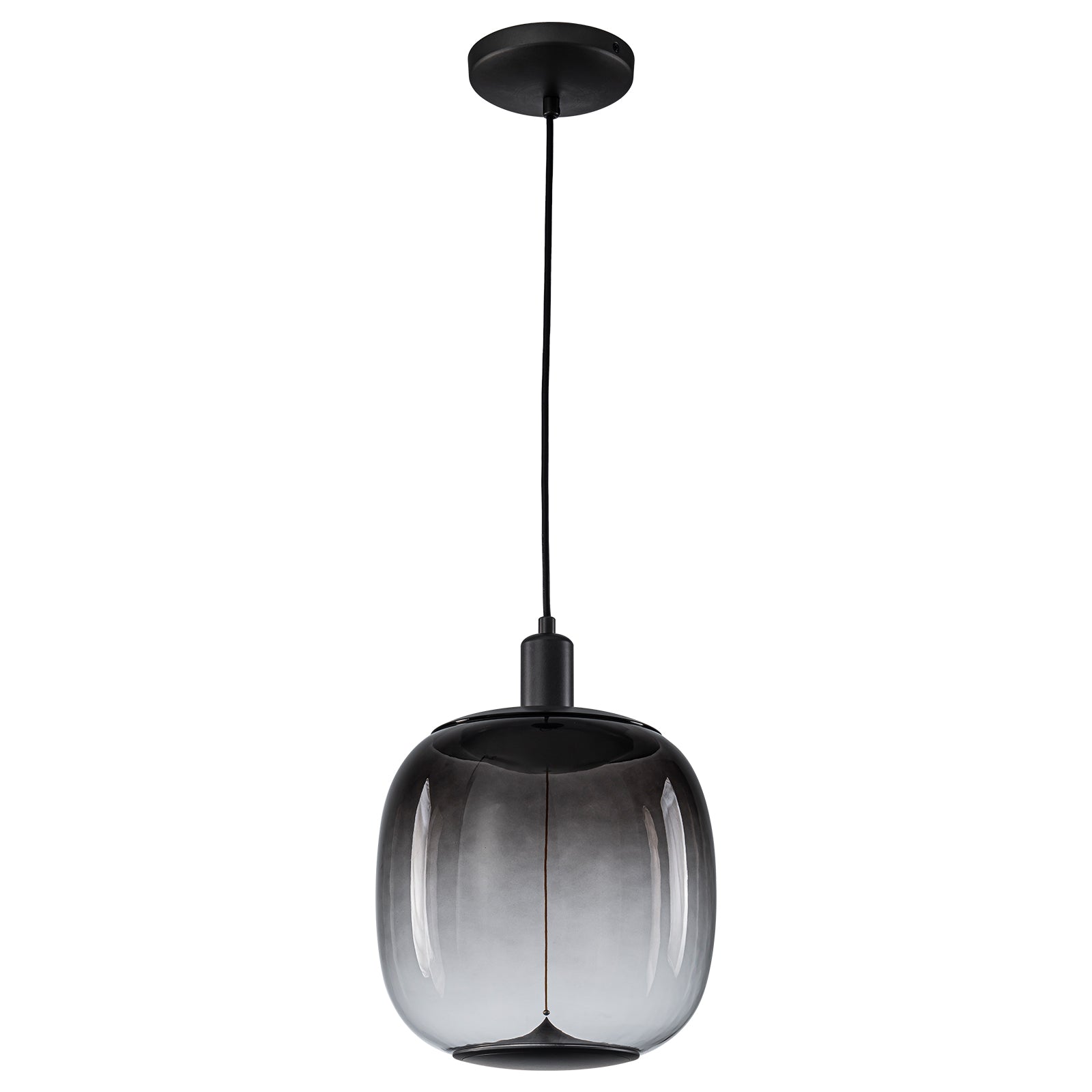 10-Watt 1-Light Modern Dimmable Integrated LED Pendant Light with Drum Shade for Kitchen Island
