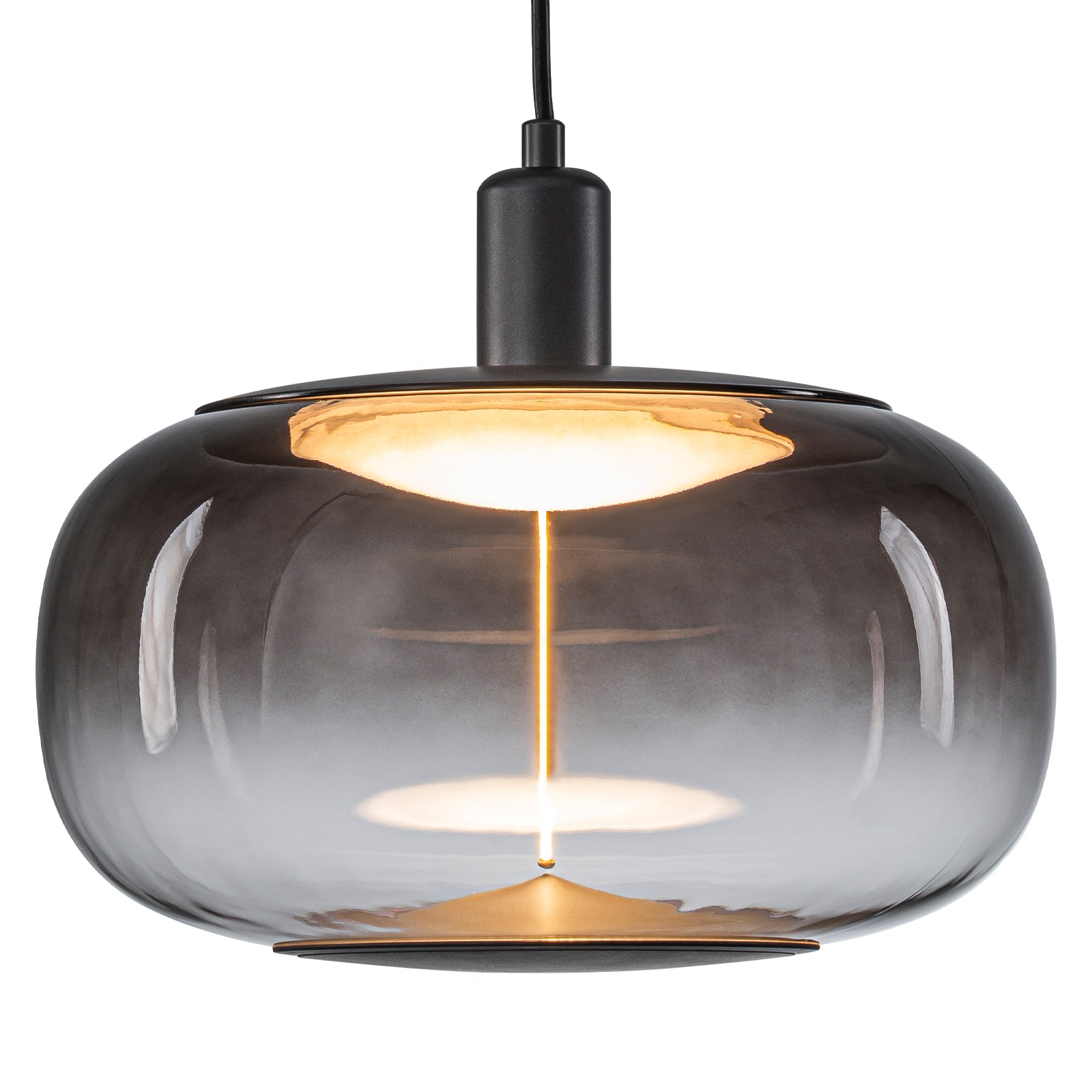 10-Watt 1-Light Modern Dimmable Integrated LED Pendant Light with Drum Shade for Kitchen Island
