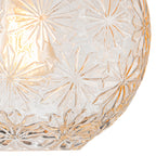 9.84 in. 1-Light Modern Chrome Island Pendant Light with Globe Glass Shade for Dining, Kitchen Island