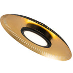 22.8 in. 1-Light Modern Industrial Black Dimmable LED Flush Mount Ceiling Light with Metal Dome Shade