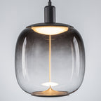 10-Watt 1-Light Modern Dimmable Integrated LED Pendant Light with Drum Shade for Kitchen Island