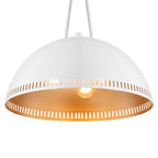 15.75 in. 3-Light Vintage Industrial Metal Dome Pendant Light Chandelier with Iron Shade for Kitchen, Dining