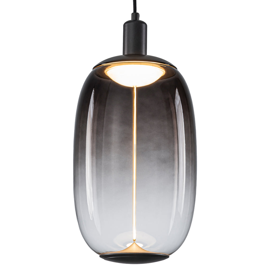 10-Watt 1-Light Modern Dimmable Integrated LED Pendant Light with Drum Shade for Kitchen Island