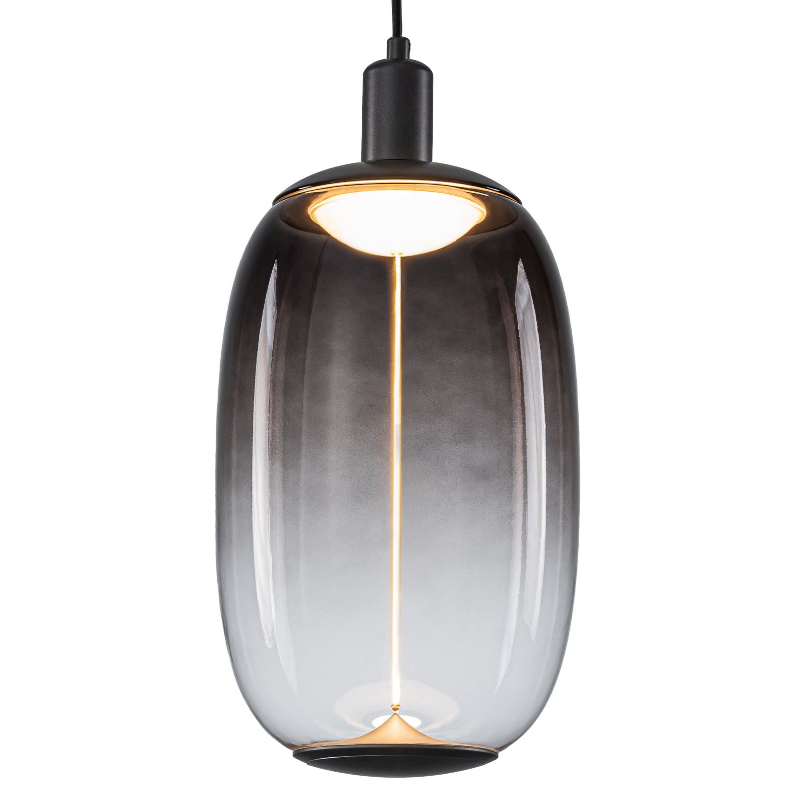 10-Watt 1-Light Modern Dimmable Integrated LED Pendant Light with Drum Shade for Kitchen Island