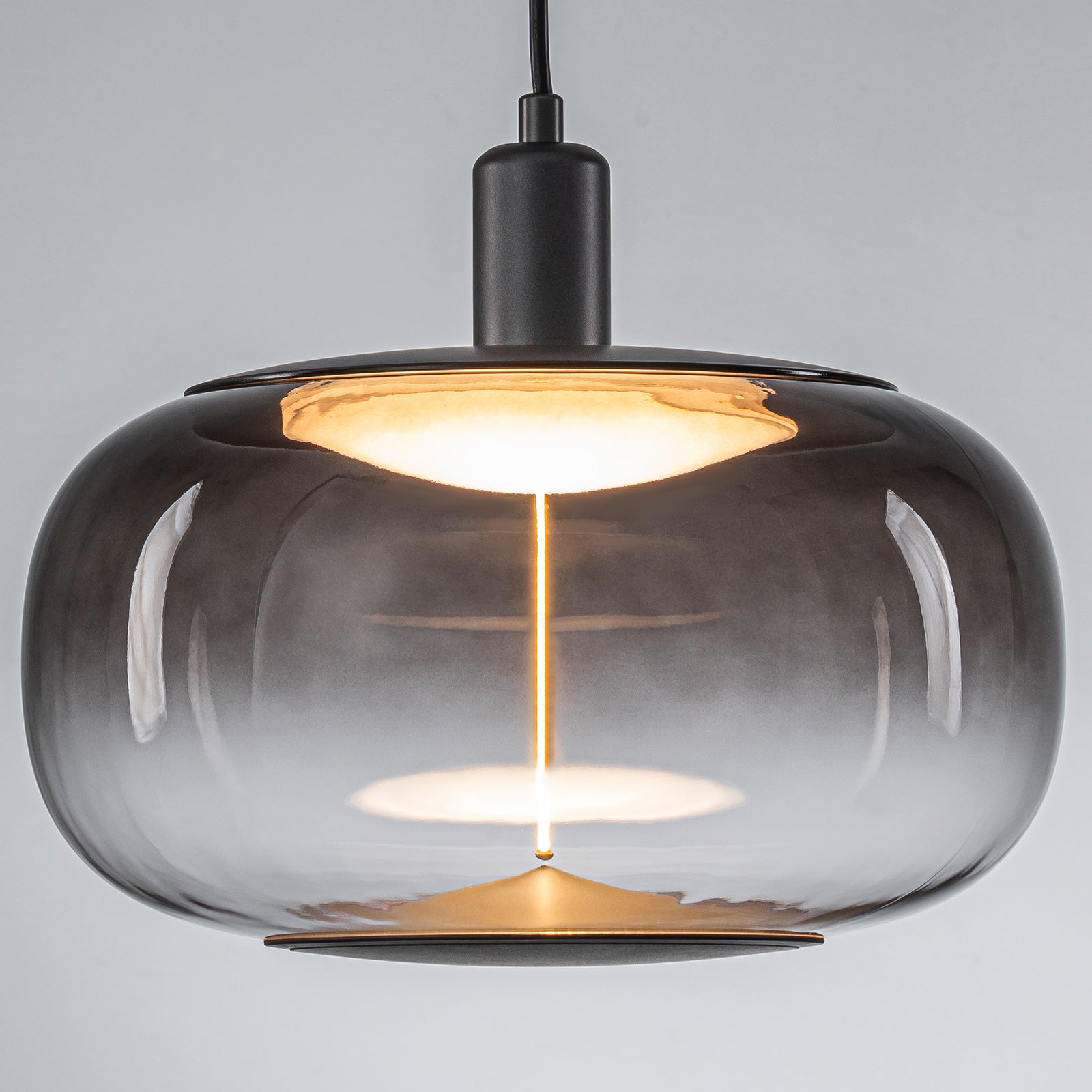 10-Watt 1-Light Modern Dimmable Integrated LED Pendant Light with Drum Shade for Kitchen Island