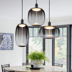 10-Watt 1-Light Modern Dimmable Integrated LED Pendant Light with Drum Shade for Kitchen Island
