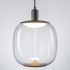 10-Watt 1-Light Modern Dimmable Integrated LED Pendant Light with Drum Shade for Kitchen Island
