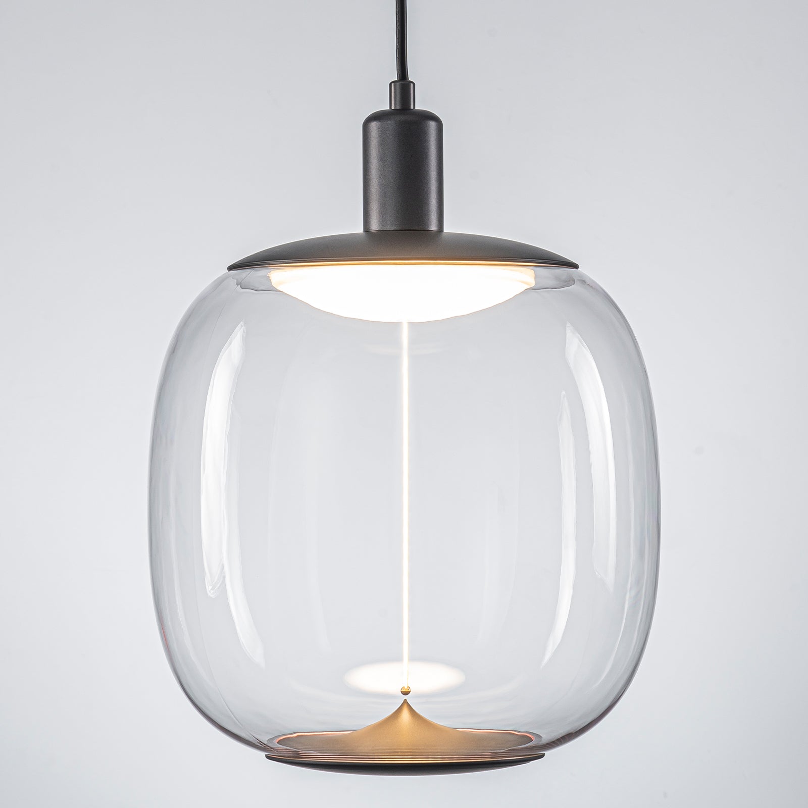 10-Watt 1-Light Modern Dimmable Integrated LED Pendant Light with Drum Shade for Kitchen Island