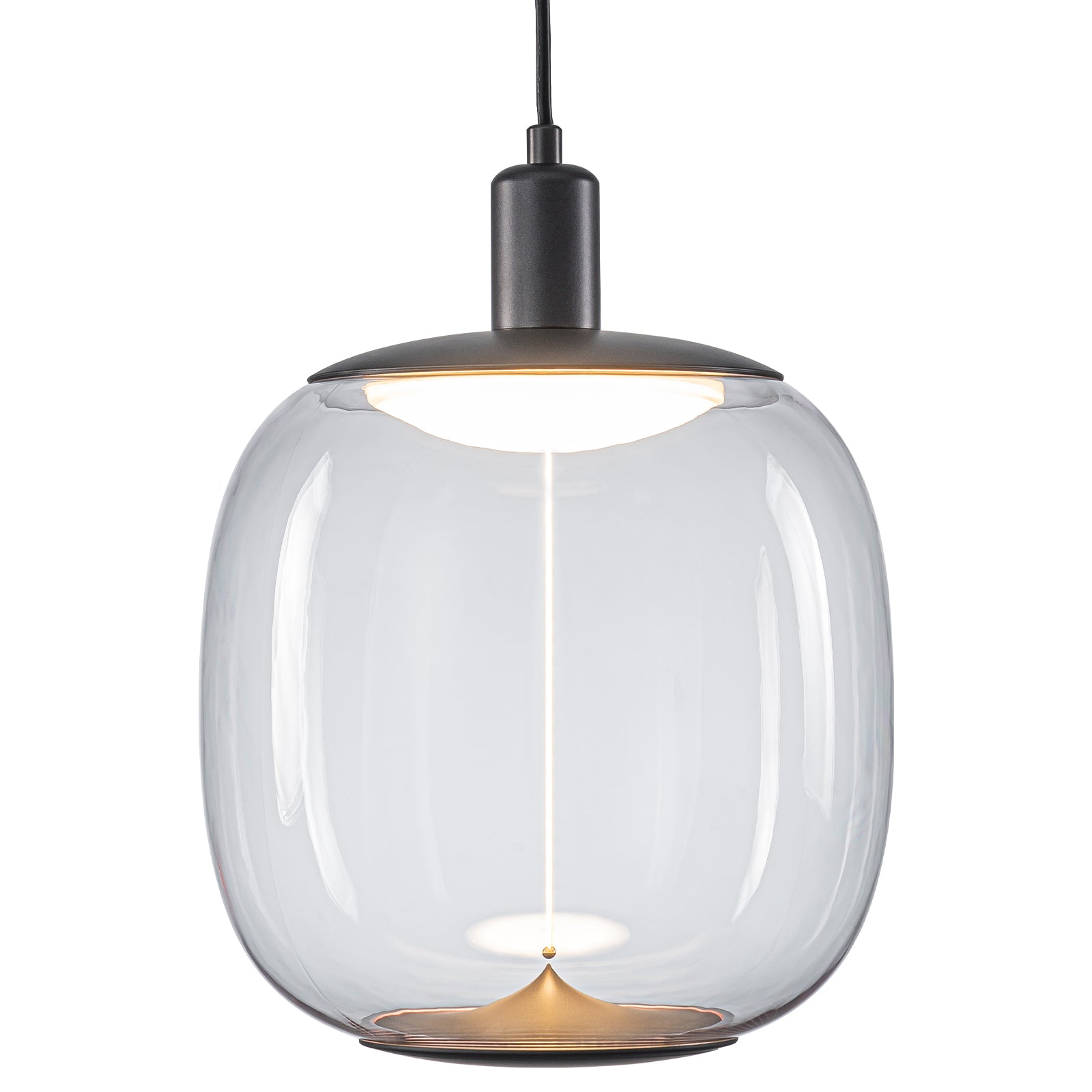 10-Watt 1-Light Modern Dimmable Integrated LED Pendant Light with Drum Shade for Kitchen Island