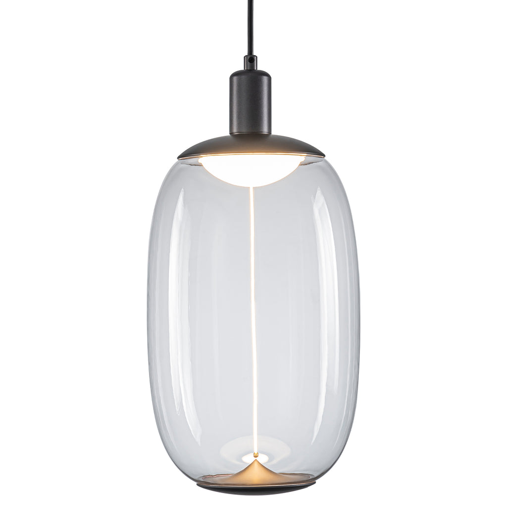 10-Watt 1-Light Modern Dimmable Integrated LED Pendant Light with Drum Shade for Kitchen Island