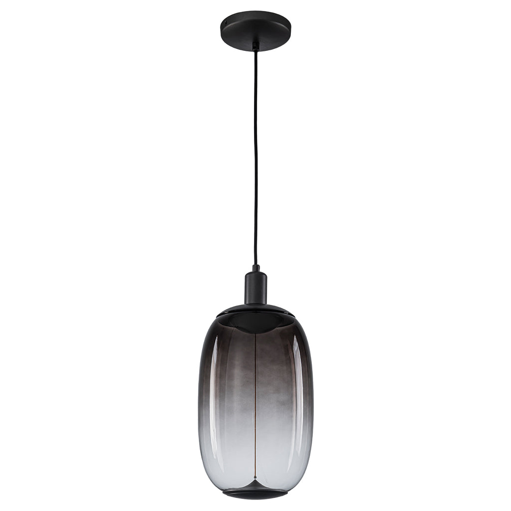 10-Watt 1-Light Modern Dimmable Integrated LED Pendant Light with Drum Shade for Kitchen Island