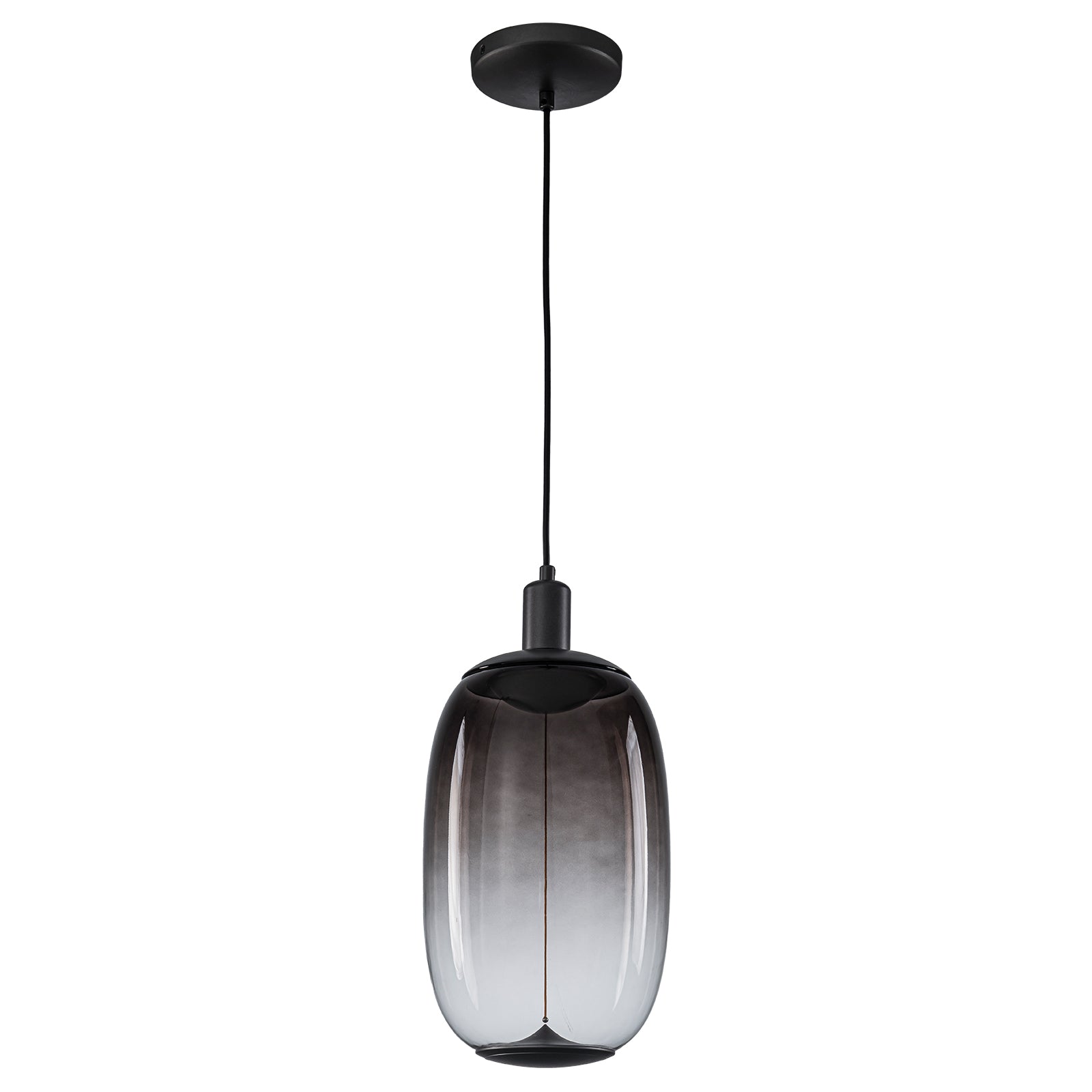 10-Watt 1-Light Modern Dimmable Integrated LED Pendant Light with Drum Shade for Kitchen Island