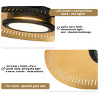 22.8 in. 1-Light Modern Industrial Black Dimmable LED Flush Mount Ceiling Light with Metal Dome Shade