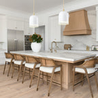 1-Light Gold Iron Semi-Domed Shape Pendant Light with Matte White Metal Shade Hollow Out Design for Living Room