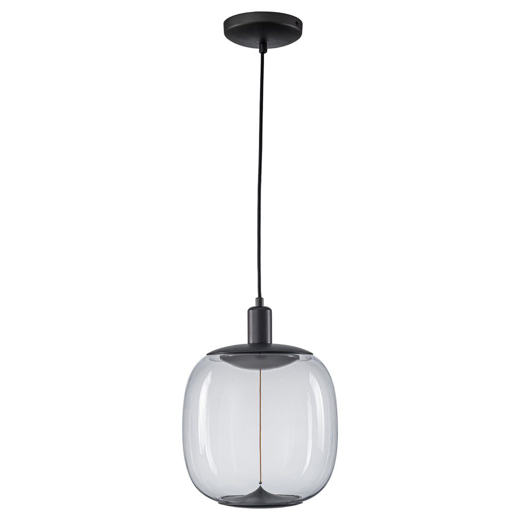 10-Watt 1-Light Modern Dimmable Integrated LED Pendant Light with Drum Shade for Kitchen Island