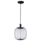 10-Watt 1-Light Modern Dimmable Integrated LED Pendant Light with Drum Shade for Kitchen Island