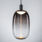 10-Watt 1-Light Modern Dimmable Integrated LED Pendant Light with Drum Shade for Kitchen Island